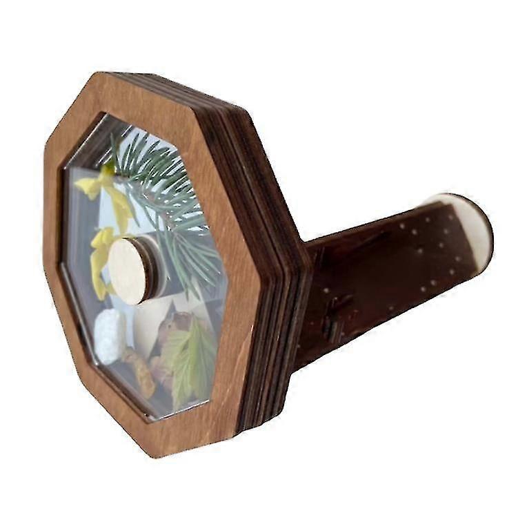 Diy Kaleidoscope Kit, Classic Making Kit Children Rotating Kaleidoscope Toy Wooden Kaleidoscope