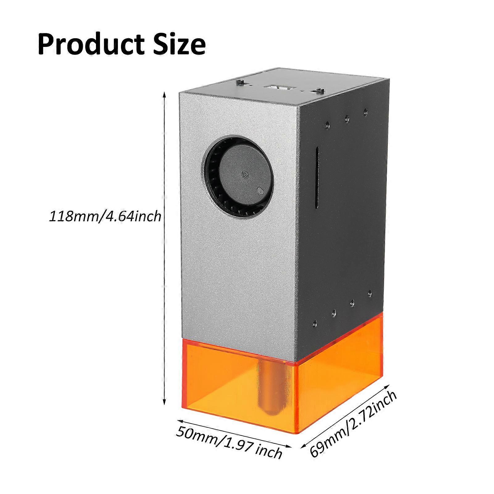 40W 12V Alloy Laser Module Laser Engraving Module Laser Head Module Built-in Air Pump with Air Auxiliary Function