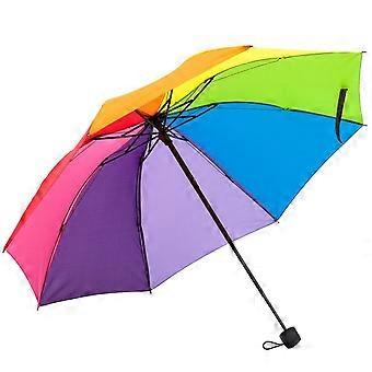 Automatic umbrella windproof travel umbrella windproof small lightweight sturdy steel shaft mini folding and portable