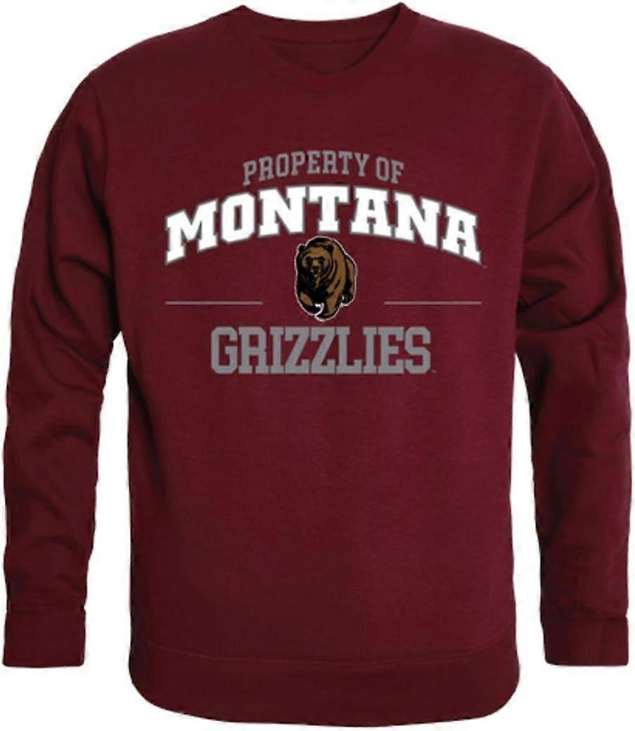 UM University of Montana Grizzlies Property Crewneck Pullover Sweatshirt Maroon