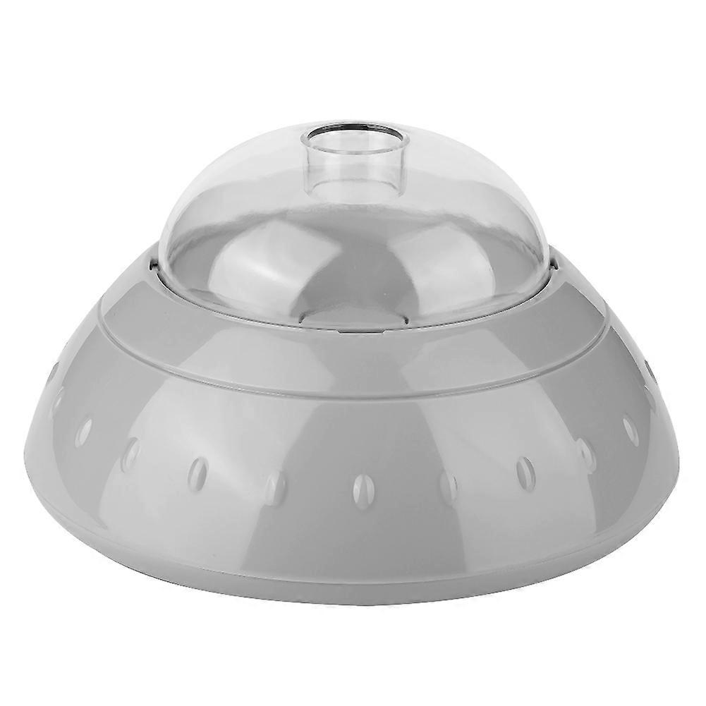 Gray Transparent Roller Pet Food Dispenser For Dog Training, 10L Capacity, BPA-Free Material, Easy-Access Design