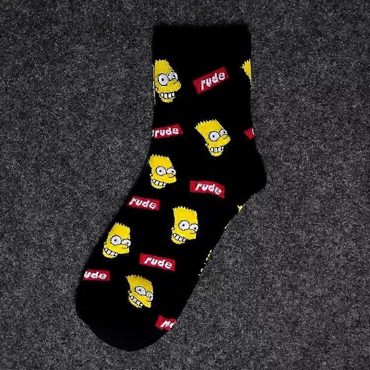 נשים דמות מצוירת גרבי כותנה אמנות דמות נשית בדוגמת גרביים חמודים קצרים אופנה היפסטר בעלי חיים דפוס גרבי קרסול