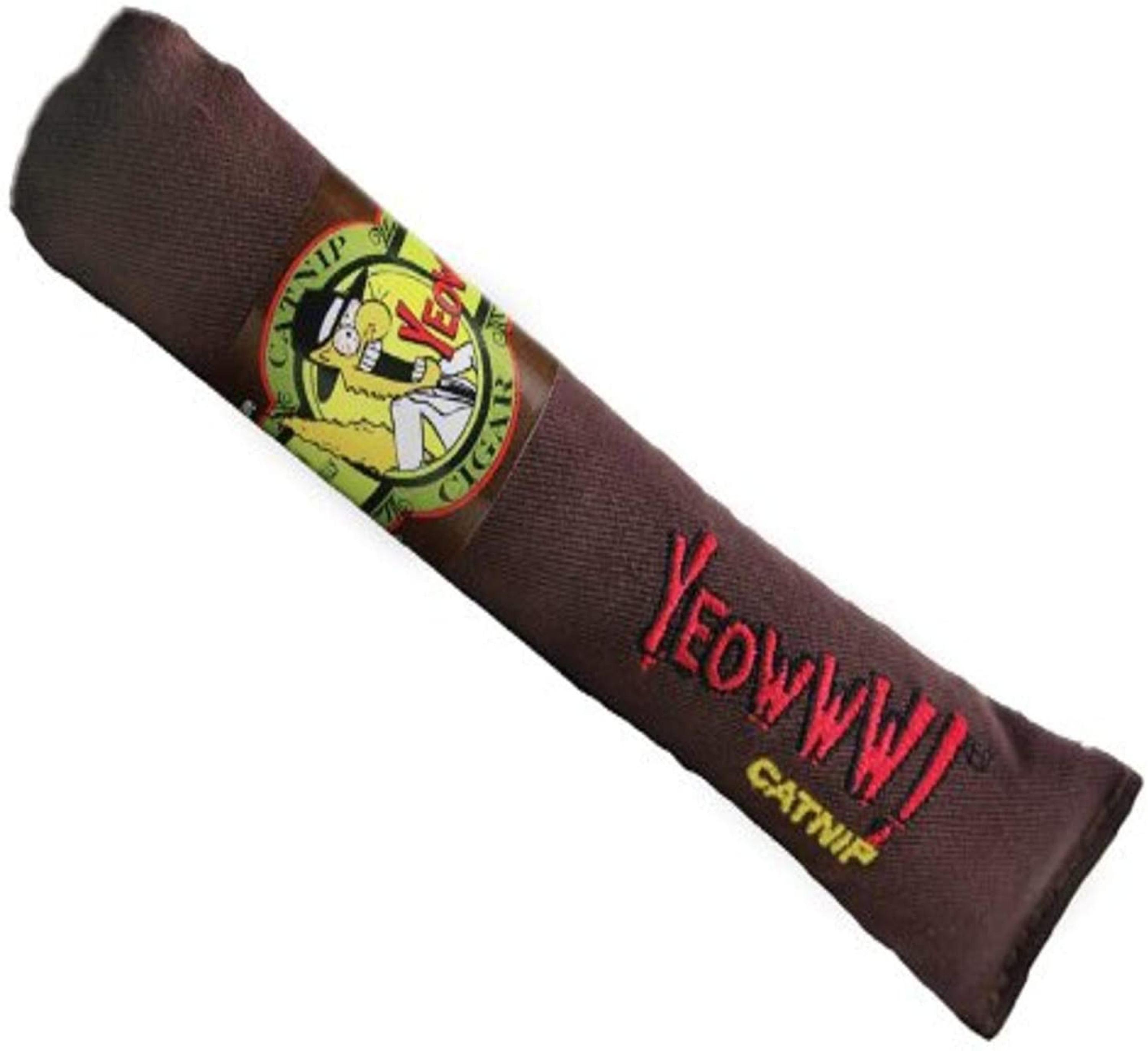 Yeowww Cigar Singles Cat Toy, Brown