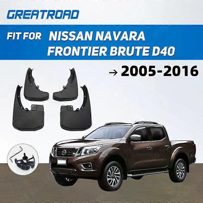 For Nissan Navara Frontier Brute D40 2005 - 2013 2014 2015 2016 Fender Mudguard Mud Flaps Guard Splash Flap Mudguards