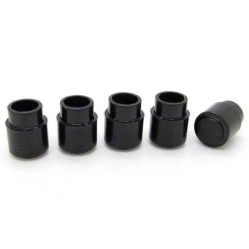 Guitar Toggle Switch Cap Tip Push On Top Hat Round Black Parts Pack Of 5 JN
