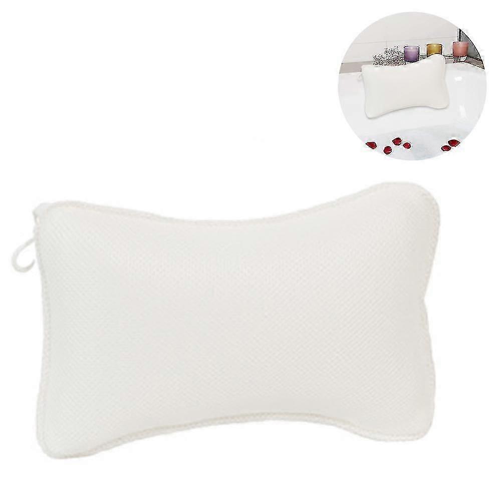 Bath Pillow with 2 Suction Cups Neck Pillow Quick Drying Easy to Clean