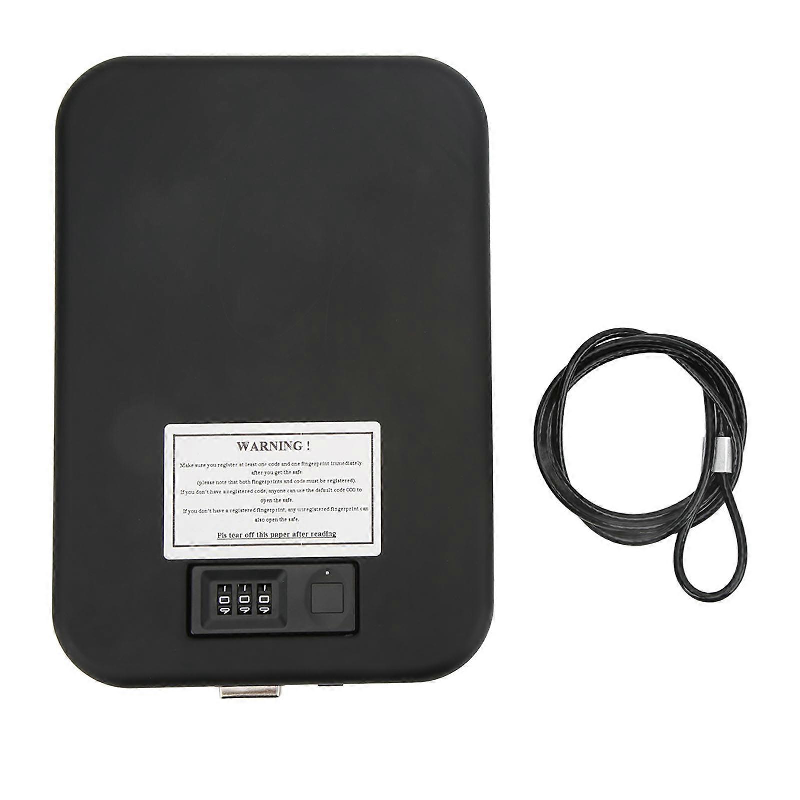 Smart Portable Biometric Safe Box | Waterproof Fingerprint & Password Security Case