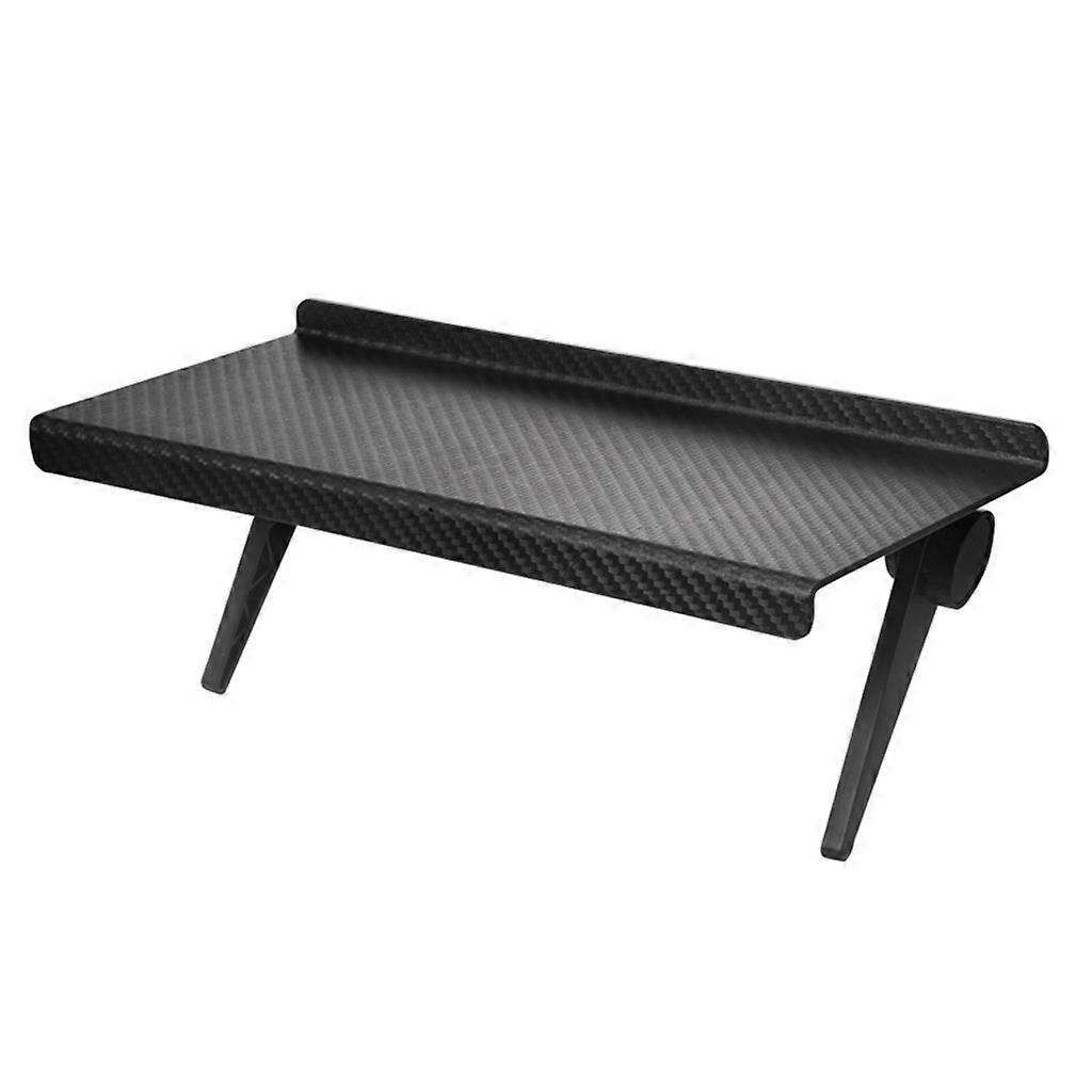 Screen Router, Storage Holder,TV Desk Stand, Display Shelf,ABS for Creative Desk Great Performance Black