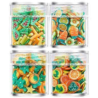 4 Bottles Colorful 3D Nail Charms for Women's Making Crafts Add a Touch of Personal Style to Your Nail