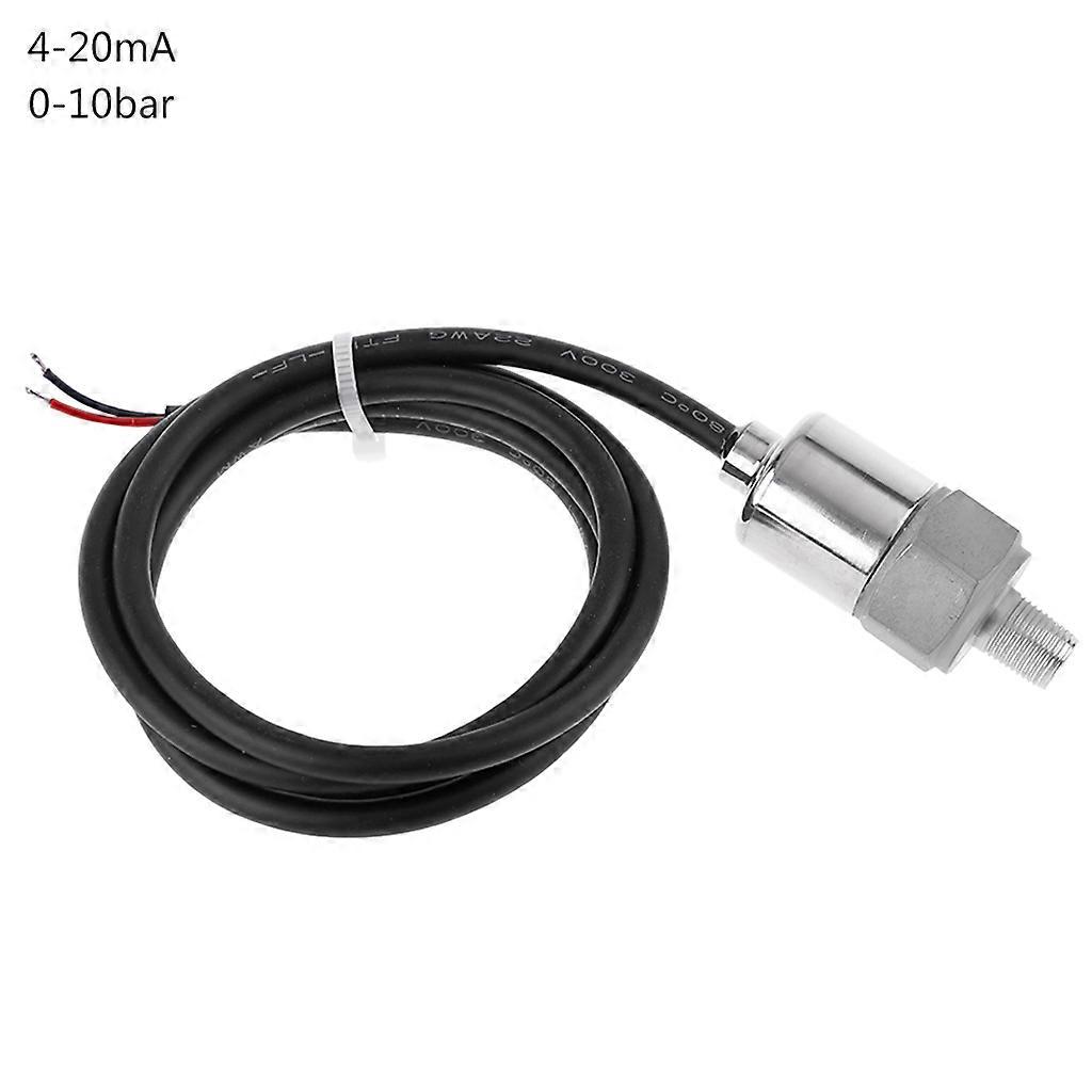 Transducteur de pression (émetteur) pour huile, carburant, air et eau, filetage 1/8" NPT, acier inoxydable de qualité industrielle, multicolore