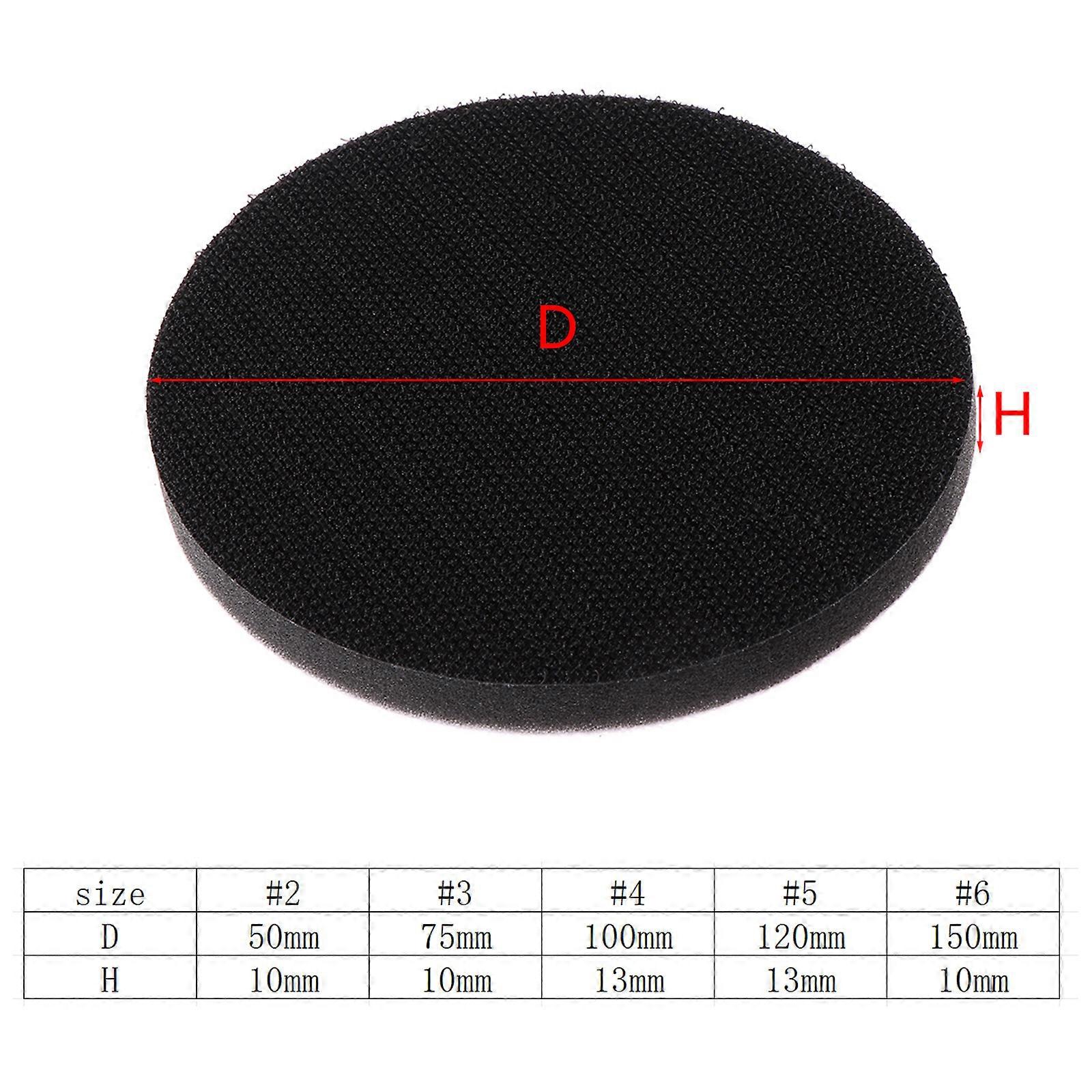 Soft Density Interface Pads Hook & Loop 6" Sponge Cushion Buffer Backing Pad 12mm Thickness Used for Polishing & Buffer  6 inches
