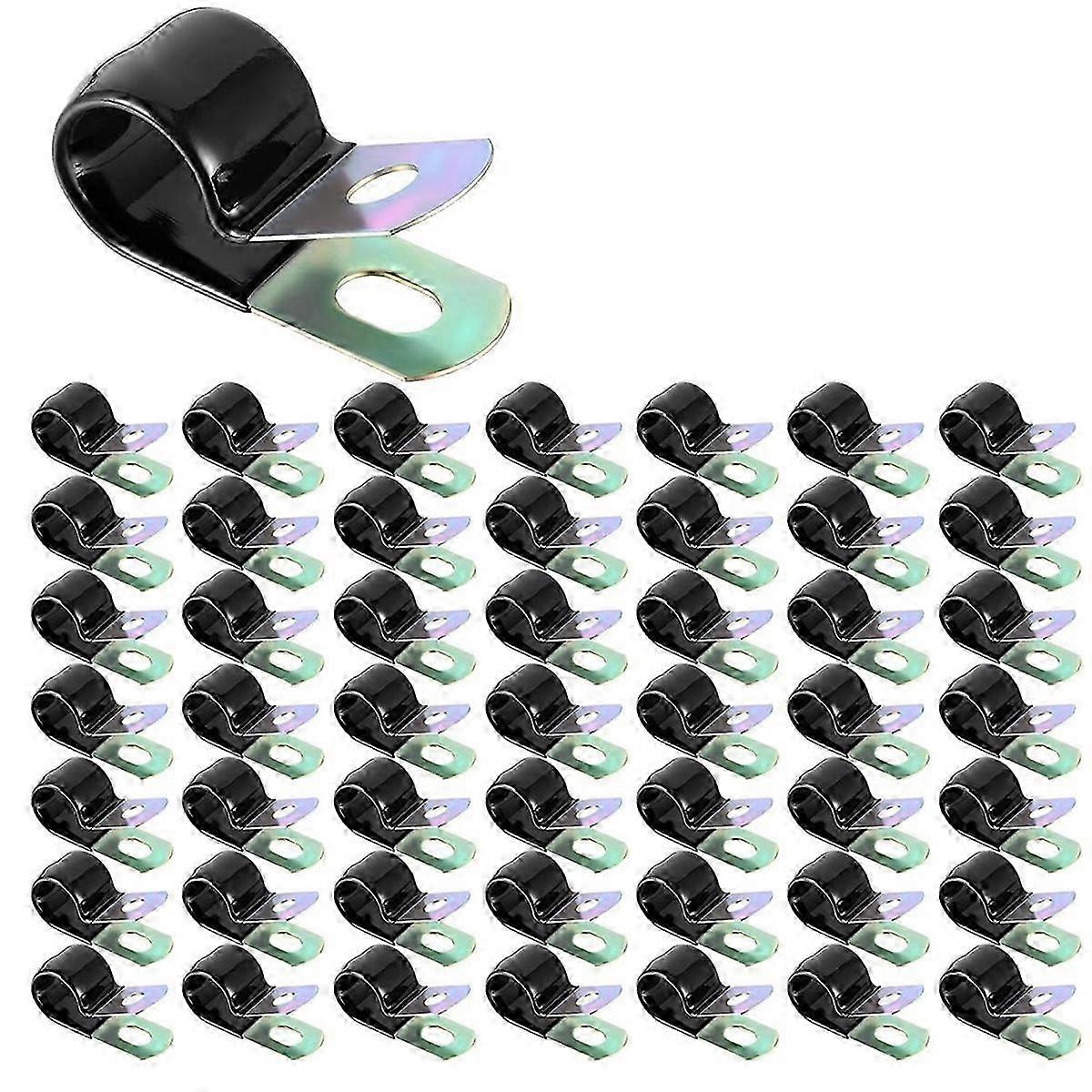 Coated Cable Clamp Galvanized Steel Cable Clamp Metal Clamp