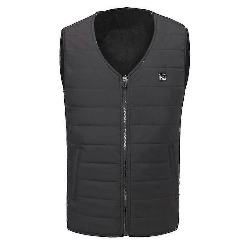 Menn Kvinner USB Infrarød Varmevest Ermeløs Jakke Vinter Fleksibel Elektrisk Termisk Klærvest @BUGU