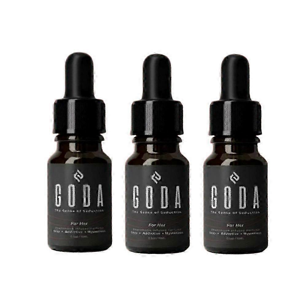 1-3X GODA Για το Γυναικείο Φερομονικό Άρωμα -15ml/0.50 fl. oz - Γυναικεία αρώματα μακράς διαρκείας με γιασεμί και τριαντάφυλλο - Floral αρωματικό λάδι με γλυκό