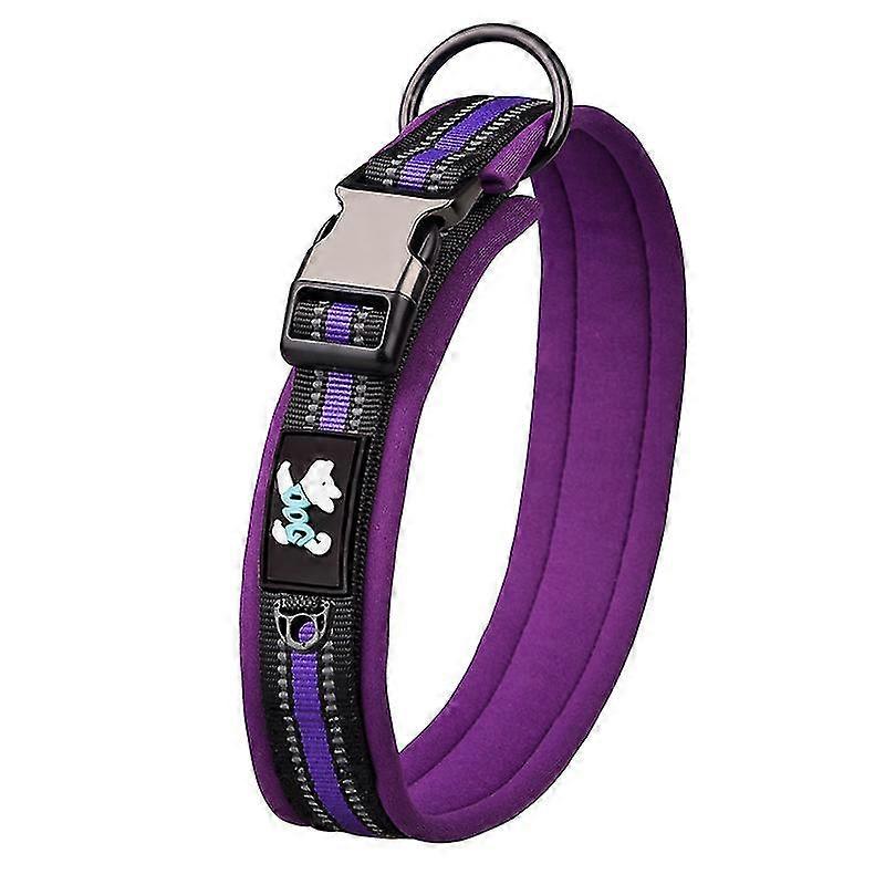 Collar Dog Soft Padded Adjustable Reflective Puppy Pet OFI