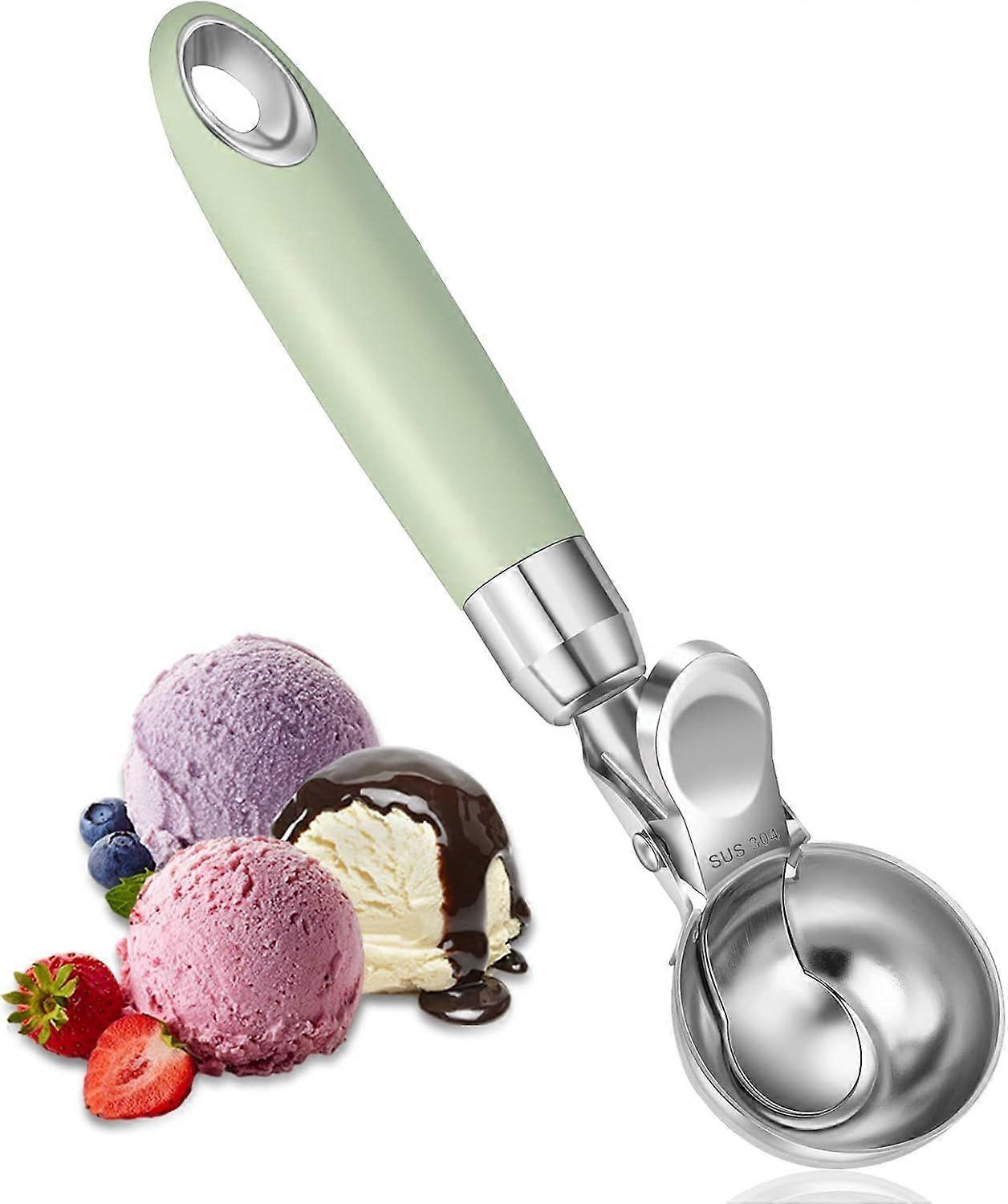 Ice Cream Scoop With Ejector,Stainless Steel Ice Cream Scoop,Ergo