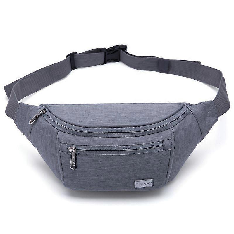 Bumbag Waist Fanny Pack Running Belt for Men Women Unisex Bum Bag with Headphone Jack and 4-Zipper Pockets Adjustable Belt for Outdoors Workout Hiking