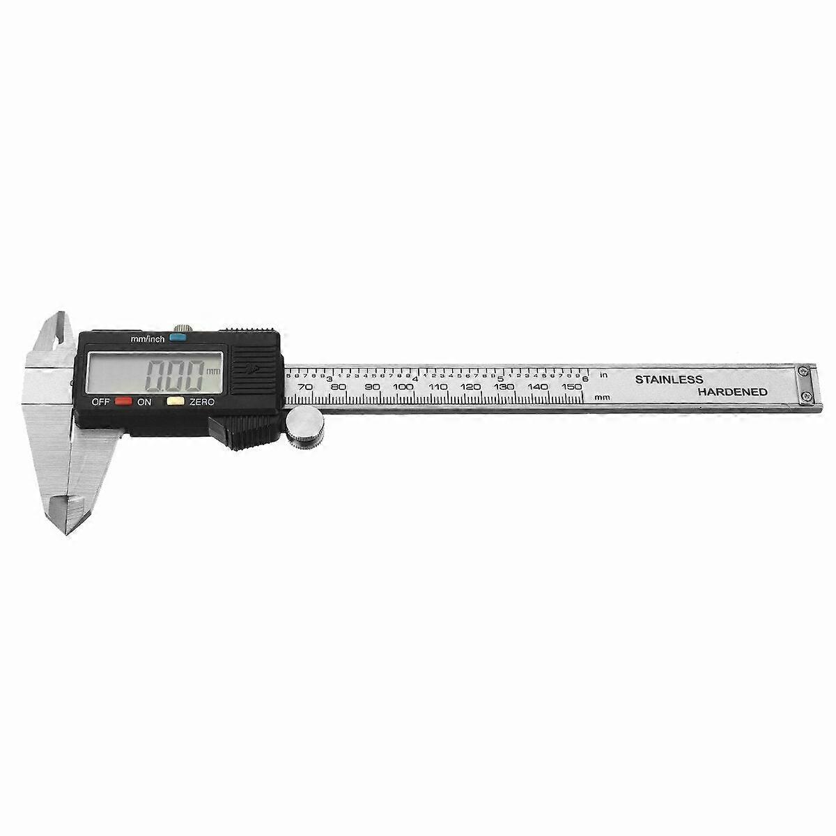 150Mm Digital Vernier Caliper Stainless Steel Measuring Tool With Lcd Display For Woodworking And Precision Measurement