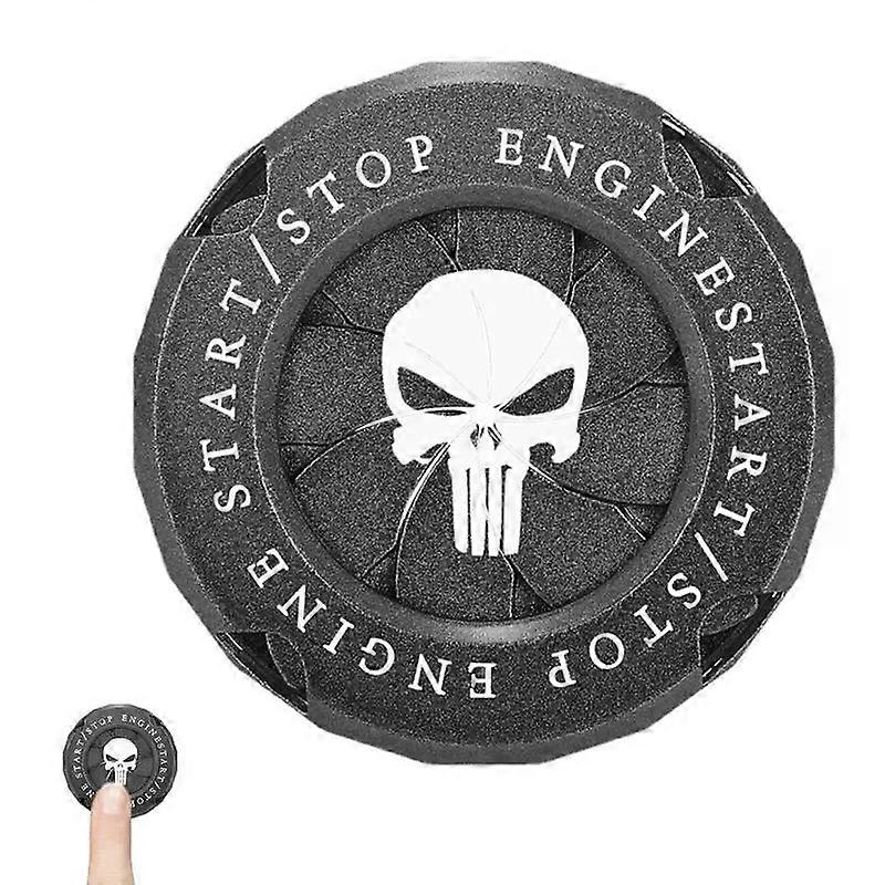 Car Interior One-button Start Button Cover Modification Ignition Switch Rotating Protective Cover Motorcycle Start Ring Decor