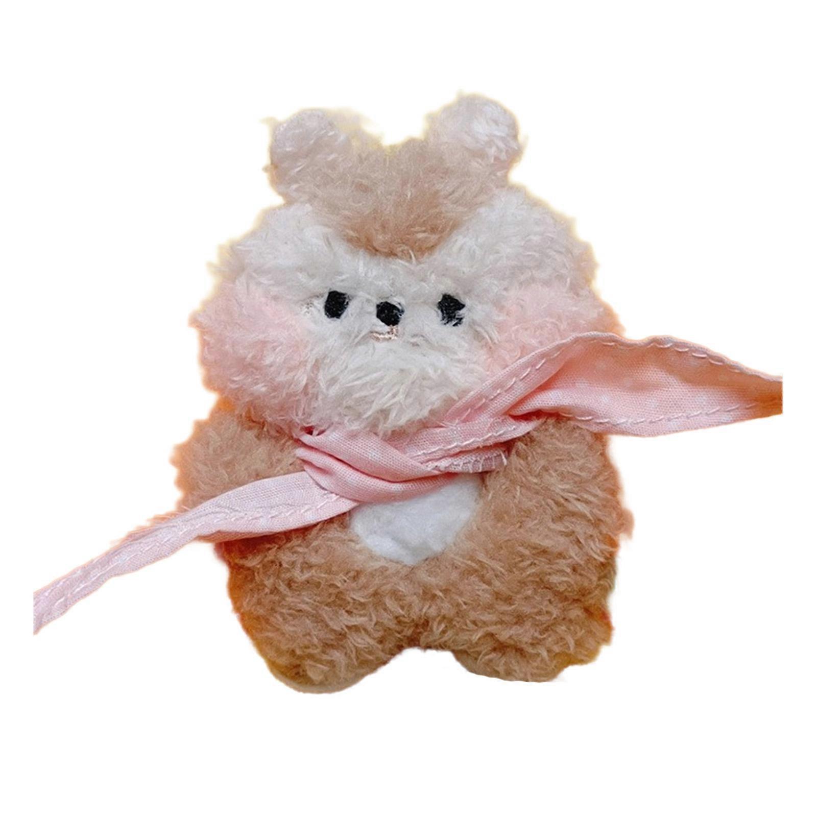 Mignon animaux en peluche porte-clés pendentif belle peluche suspensions décorations porte-clés breloque pour sac à main sac à dos sac à main