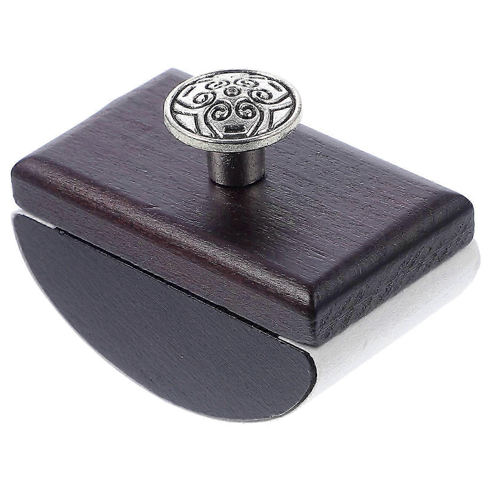 Portable Wood Rocker Blotter Ink Quick-drying Tool For Office Use Ink Absorbent Stamp