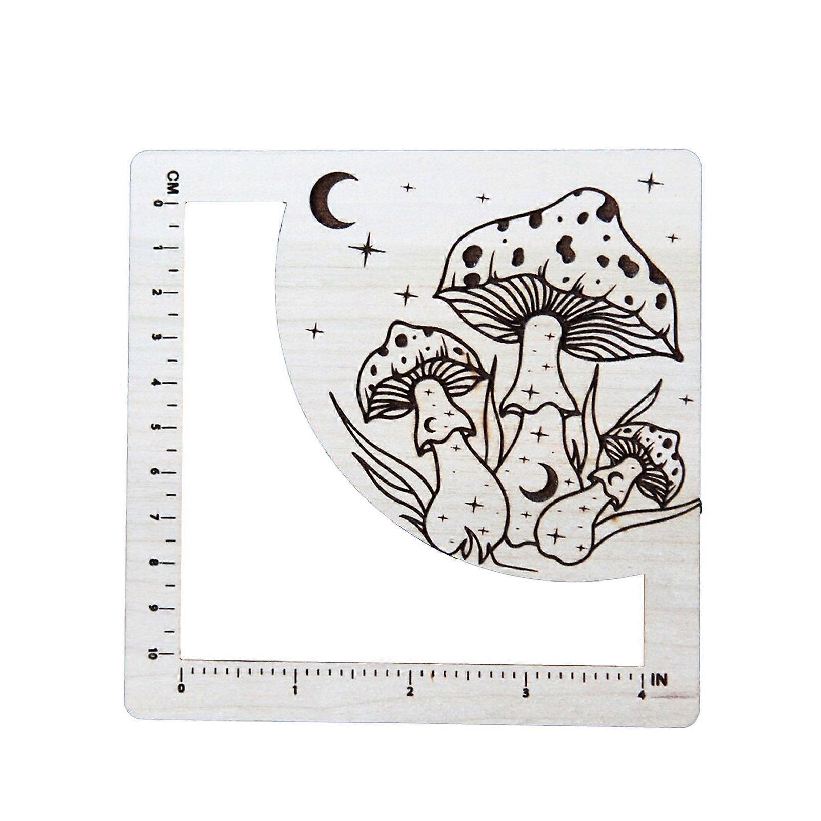 Magic Mushrooms Pattern Measurement Ruler Inspiring Your Creativity Sewing Template for Fabric Cutting Pattern Making