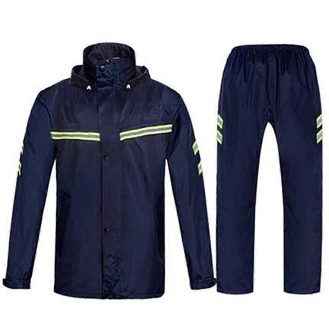 Raincoat Parka For Men Waterproof Motorcycle Rain Gear Jacket And Pants Set