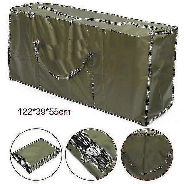Heavy Duty Outdoor Garden Furniture Cushion Case Multi-function Large Capacity Sundries Finishing Container,122*39*55cm Scrollsqy well