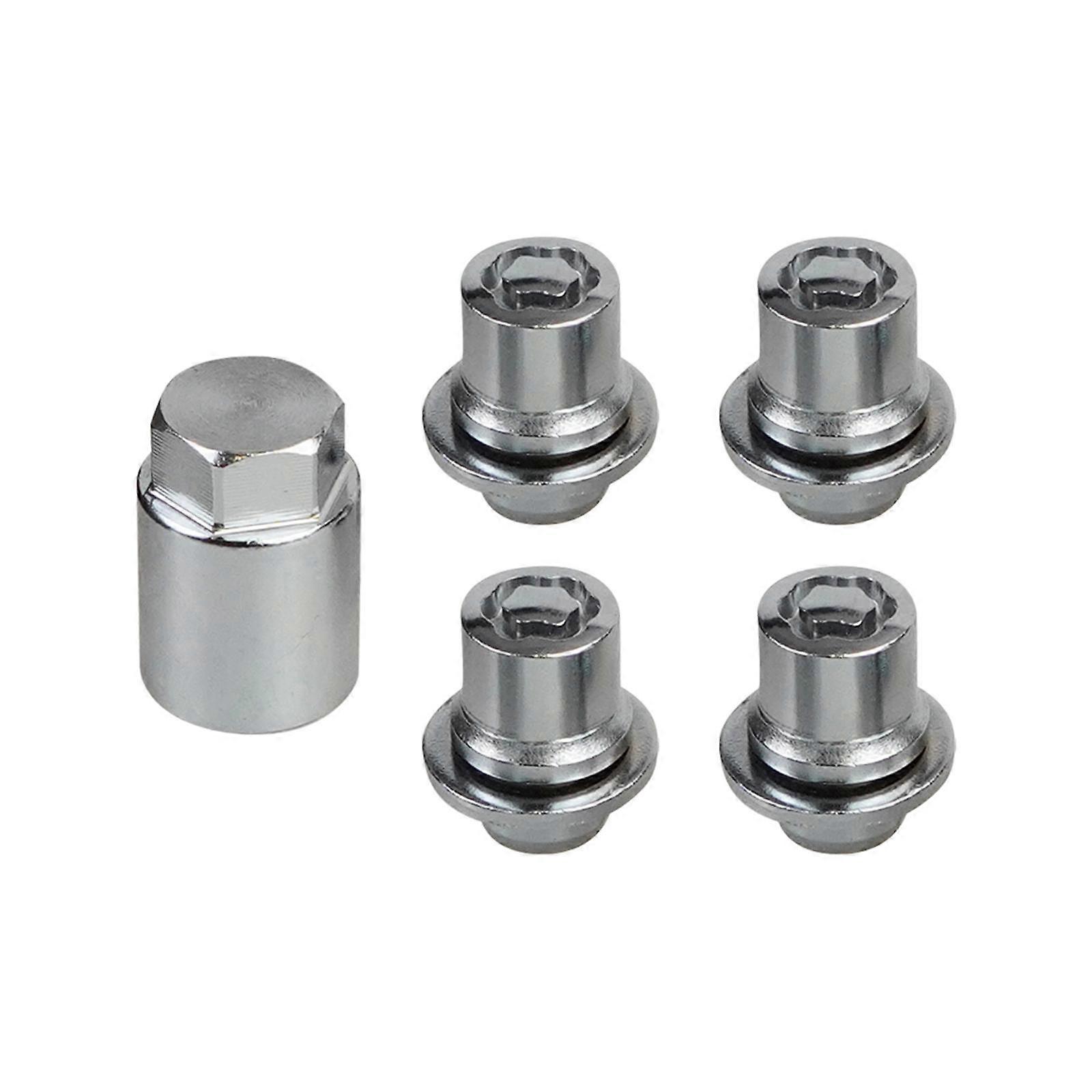 Wheel Lock Lug Nuts Set Locking Metal Wear Resistant High Performance Premium