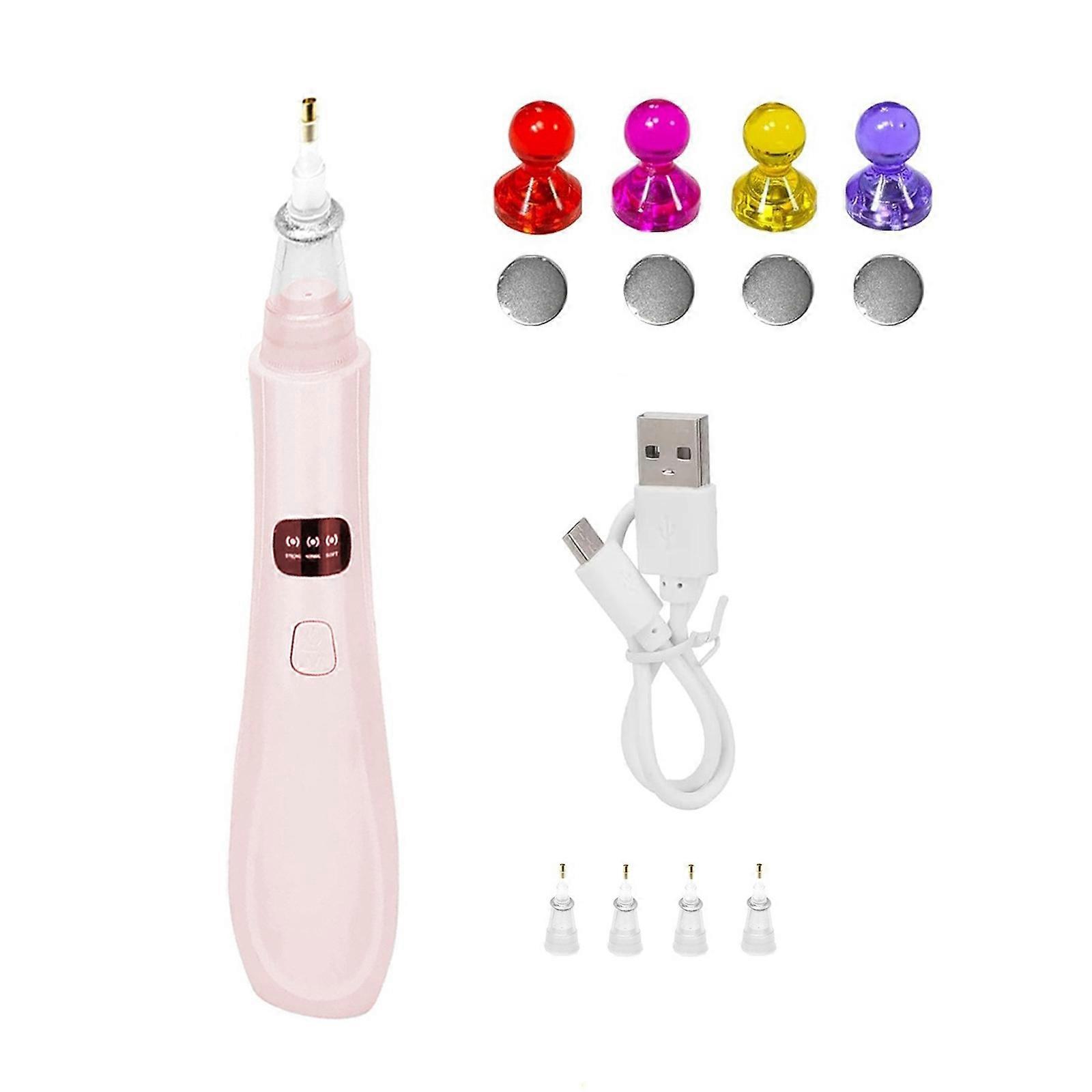 Diamonds Art Accessory Set Electric Diamonds Art Pen Tool Kits with Magnetic Bases and Replaceable Heads 3 Suction Modes B