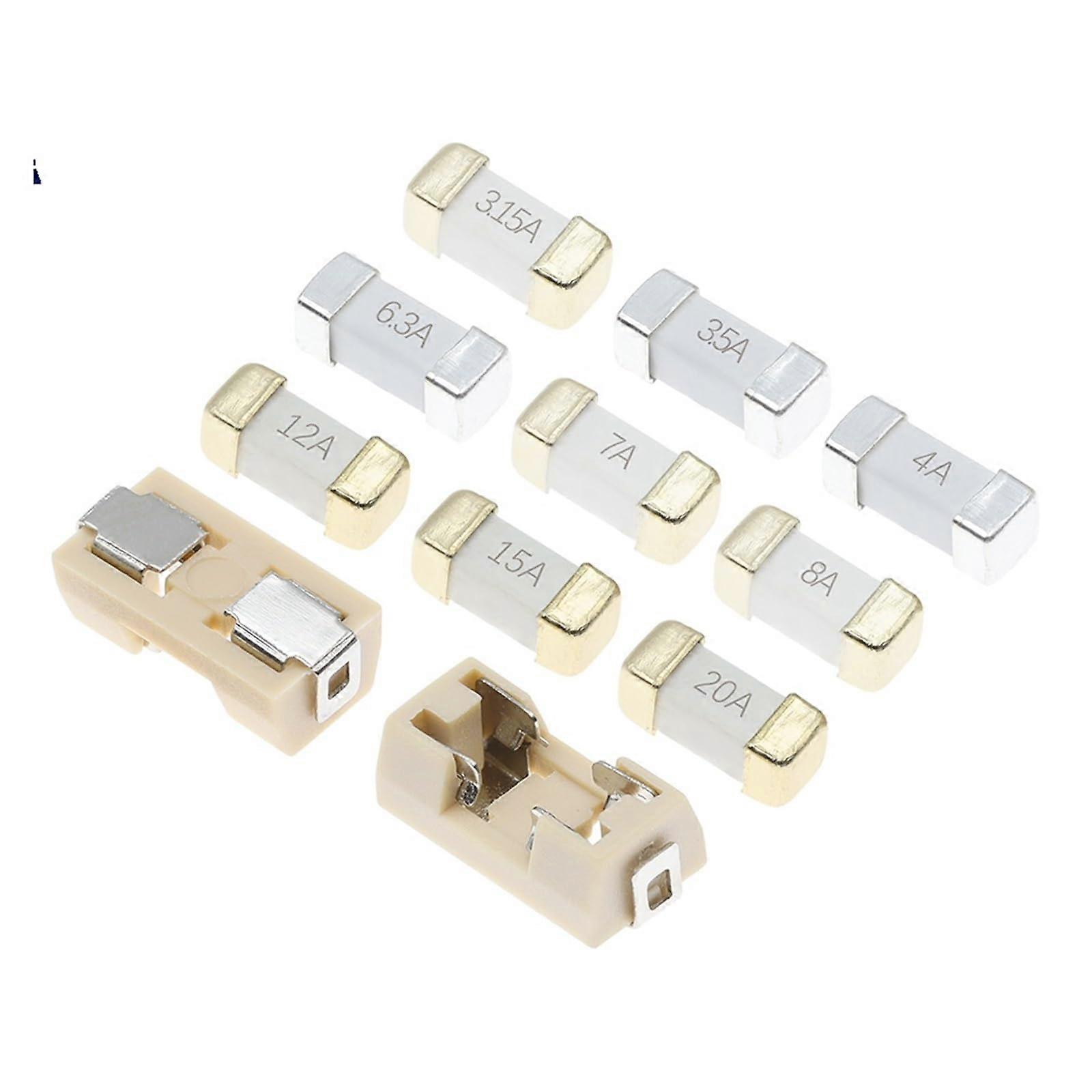 1808/2410 Fuse Chip SMD 100mA to 20A Ceramic 10Pcs 1A Model 0451 for Circuit Protection