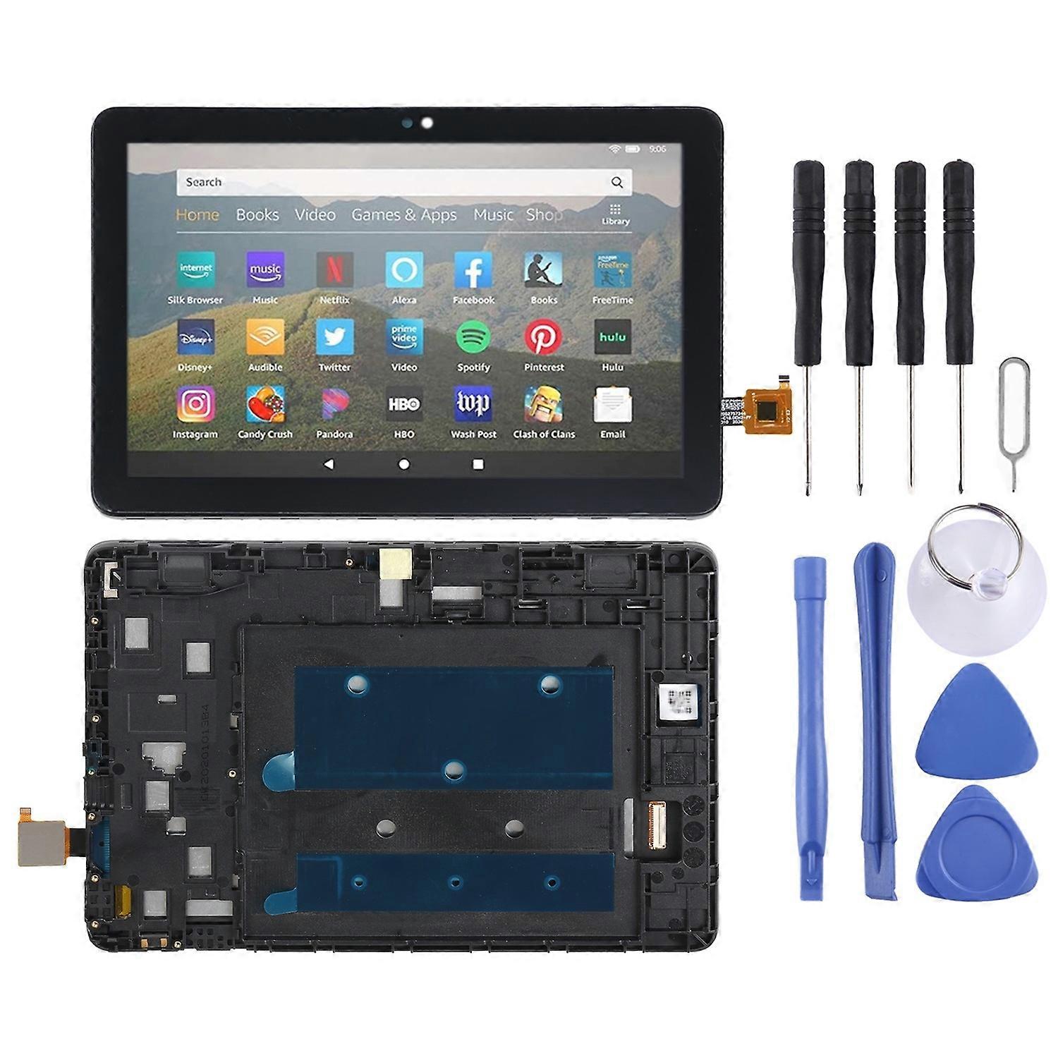 OEM LCD +Touch Screen with Frame For Amazon Kindle Fire HD 8 Plus