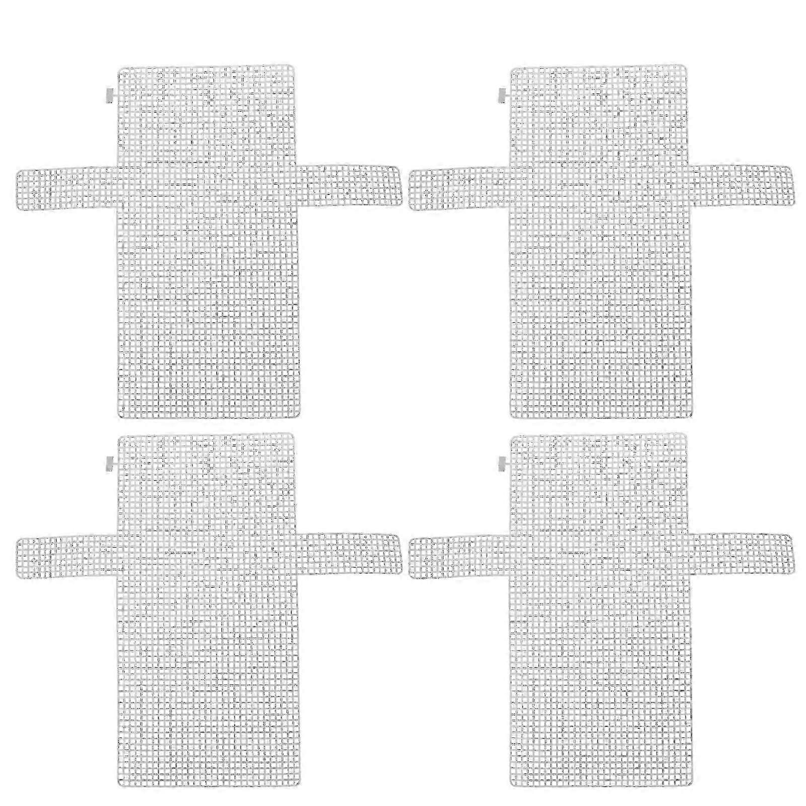 4pcs DIY Mesh Sheets Plastic Handmade Bag Woven Sheets Plastic Grid Sheets