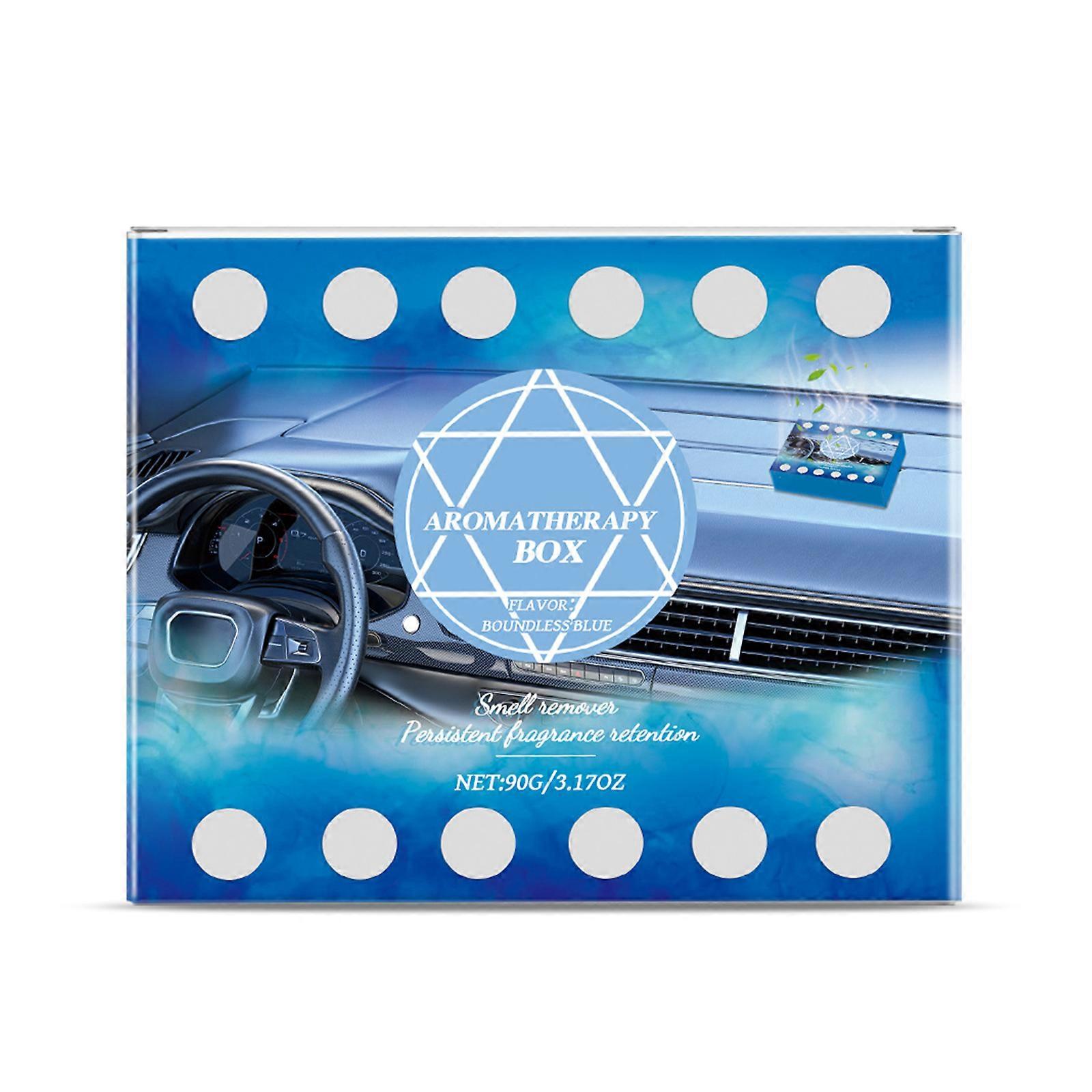 Automotive Blue Fragrances with Extended Release High Efficiency Car Air Freshener 90g for Fumes & Food Odor Elimination