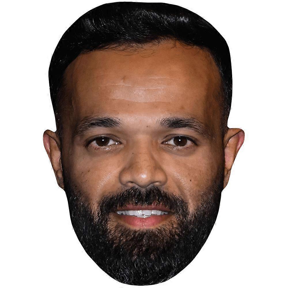 Azeem Rafiq (Beard) Celebrity Mask, Flat Card Face