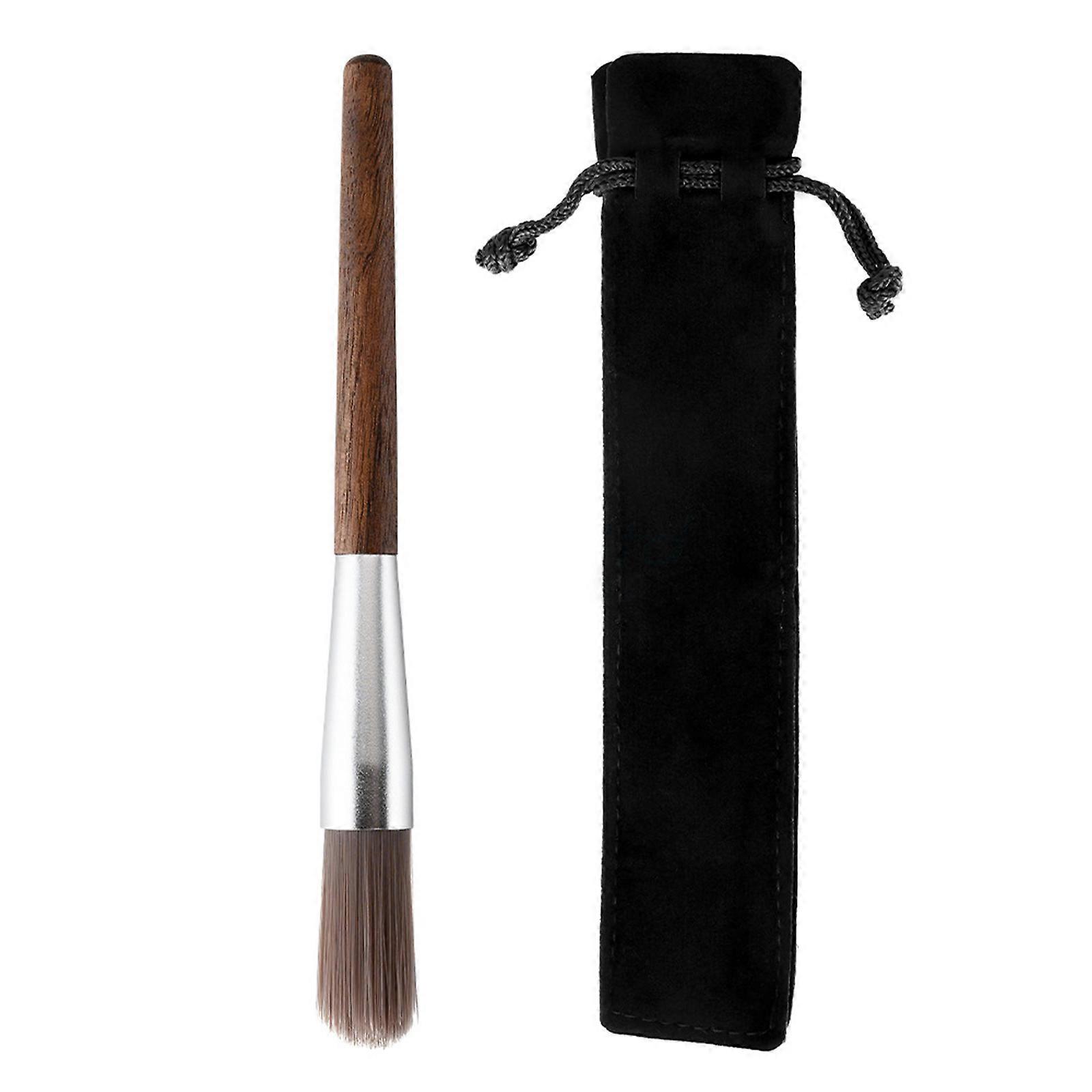Moulin à café Brosse Noyers Poignée en bois Brosse de nettoyage de machine à café Nettoyant pour machine à expresso Outil de nettoyage portable