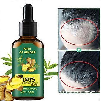 Hair Regrow 7 Day, Ginger Germinal Essential Oil Hair Growth Hair Loss Treatment Hair Care Hair Growth Serum for Men & Women 30ml(1 Pack)