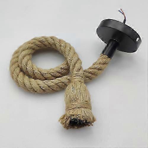 Vintage Hemp Rope Pendant Lights Attic Personality Industrial E27 Indoor Lightings For Loft/living Room/bar Retro Hanging Lamp