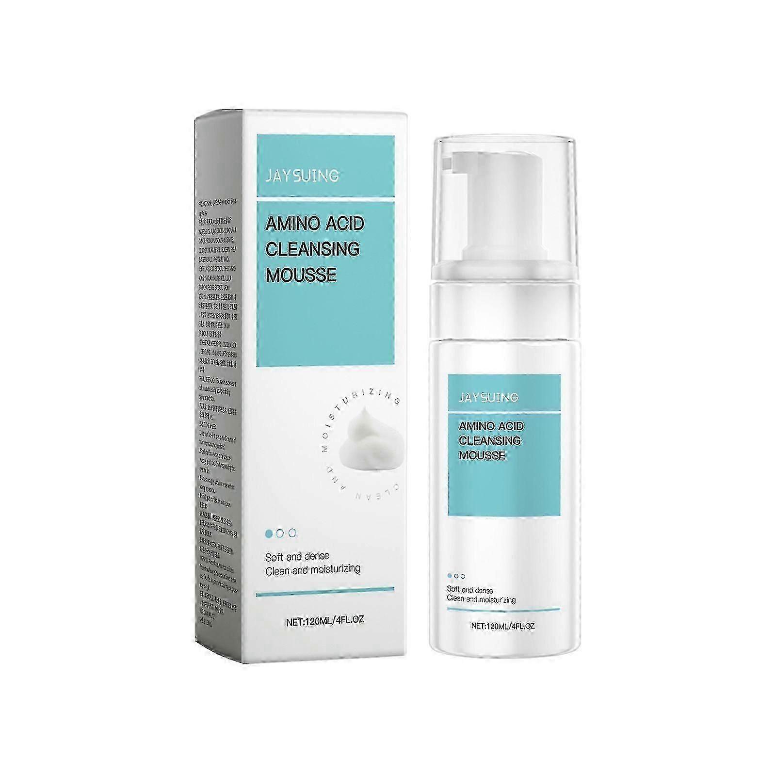 Jaysuing Amino Acid Cleansing Mousse Facial Cleansing Moisturizing Facial Skin Repair Cleansing
