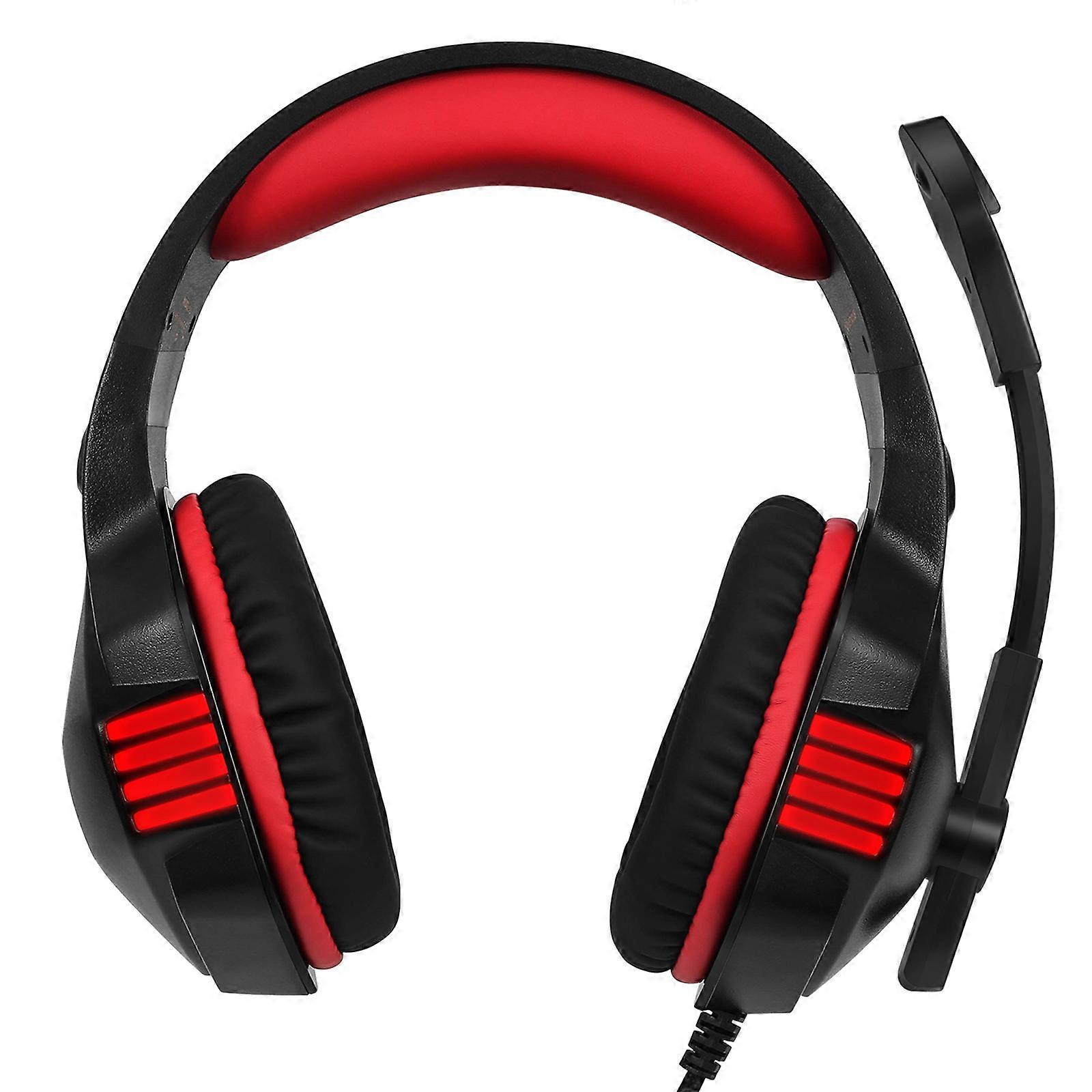 V3 Wired Gaming Headset with 50mm Speaker, Noise Canceling, USB & 3.5mm for All Devices
