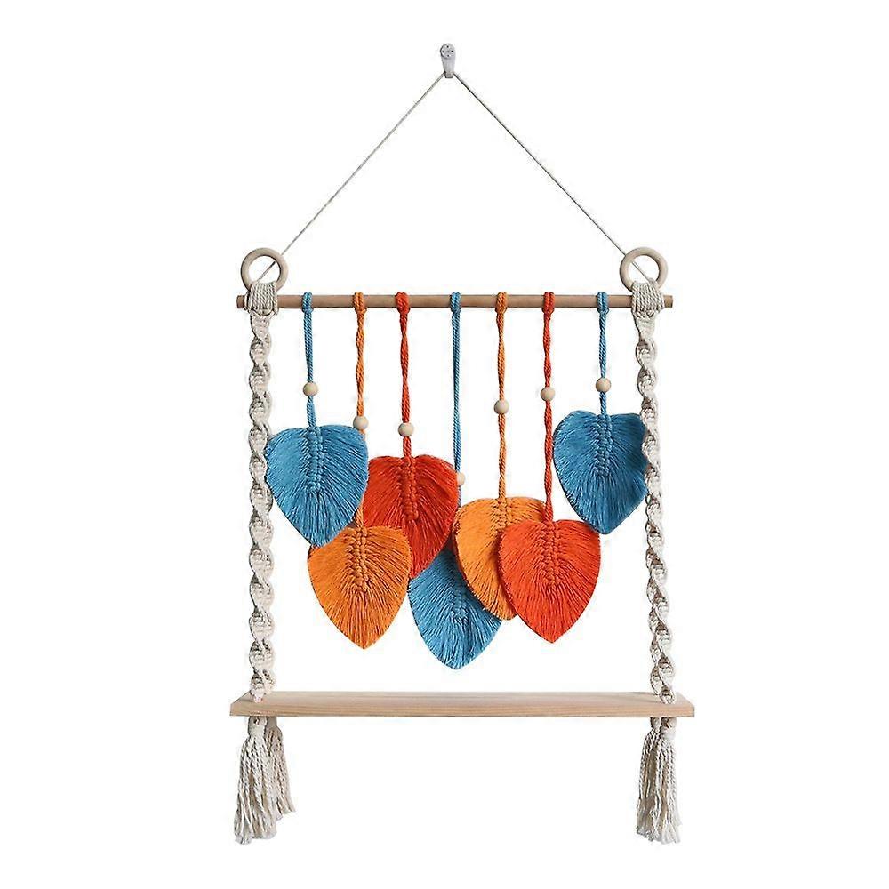 Macrame Leaf Wall Hanging, Macrame Leaf Decor, Chic Home Decor, Boho Macrame Tapestry, Wall Decor, Bohemian Leaf Macrame for Bedroom Decor