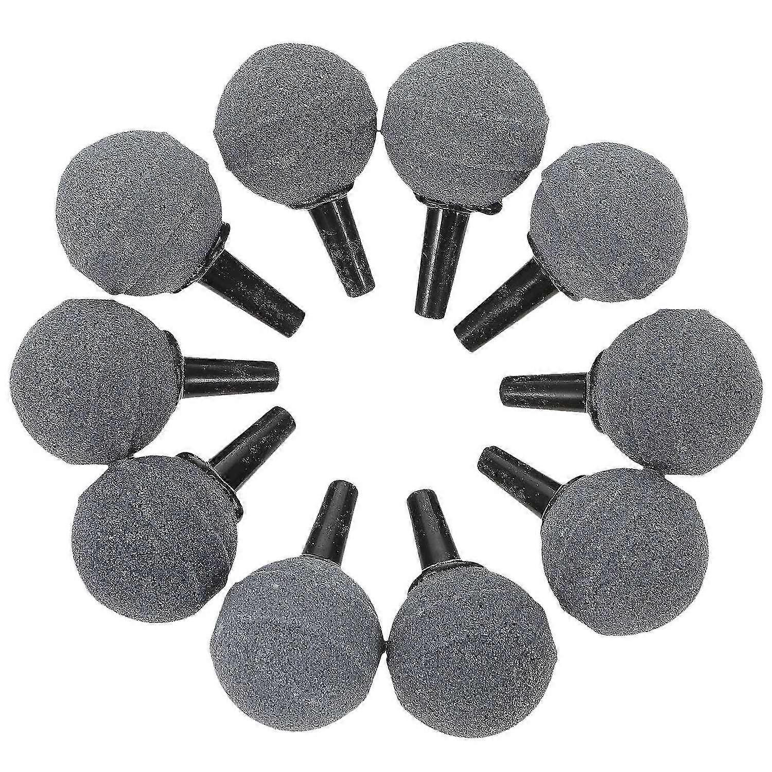 10 Packs Ball Shape Air Stone Mineral Bubble Diffuser Airstones Diffuser for Aquarium Fish Tank Pump