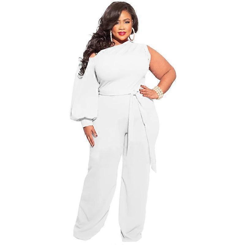Summer Plus Size Women's Tops Trousers Wide Leg Pant Suit
