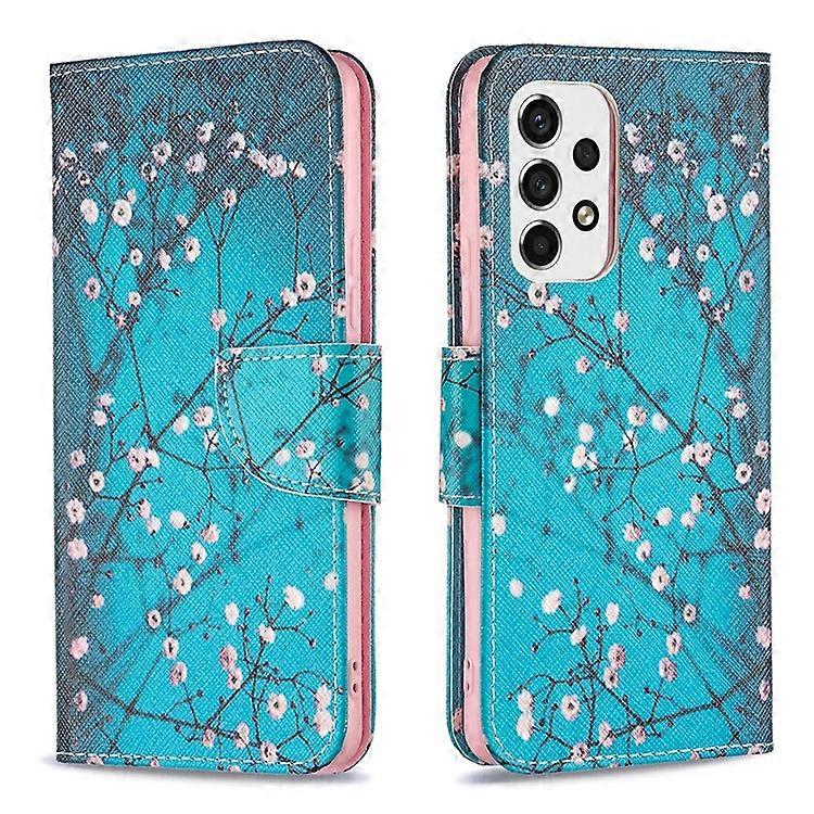 Pattern Printing PU Leather Folio Flip Adjustable Viewing Stand Wallet Cover Phone Case Shell Compatible For Samsung Galaxy A53 5G