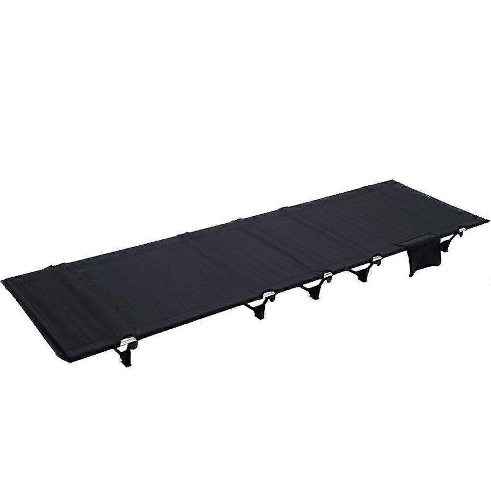 Folding Camping Bed, Camping Bed, Guest Bed, Robust Sleeping Bed, Camping Accessories for Summer Hikes Black