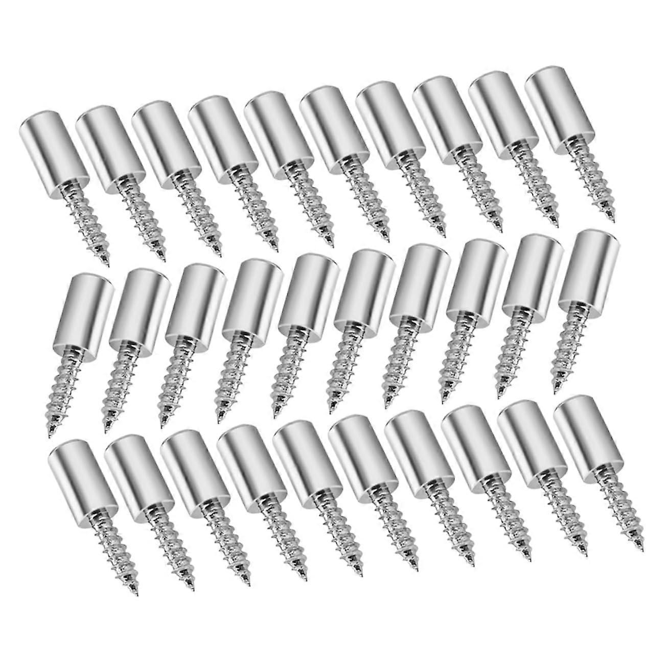 Wooden Shelf Brackets Set for Wardrobe Closet, Self-Tapping Pegs, Manganese Steel, Silver