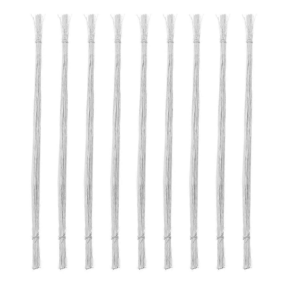 100 Pcs Flexible Iron Floral Stems for DIY Flower Arrangements – Durable for Artificial Bouquets and Creative Projects