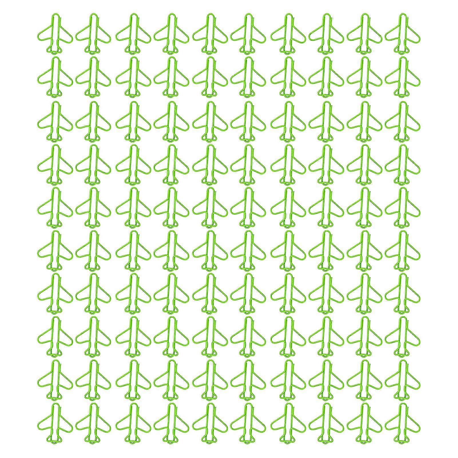 100 stk søte planformede binders fargerike trådklips for scrapbooking