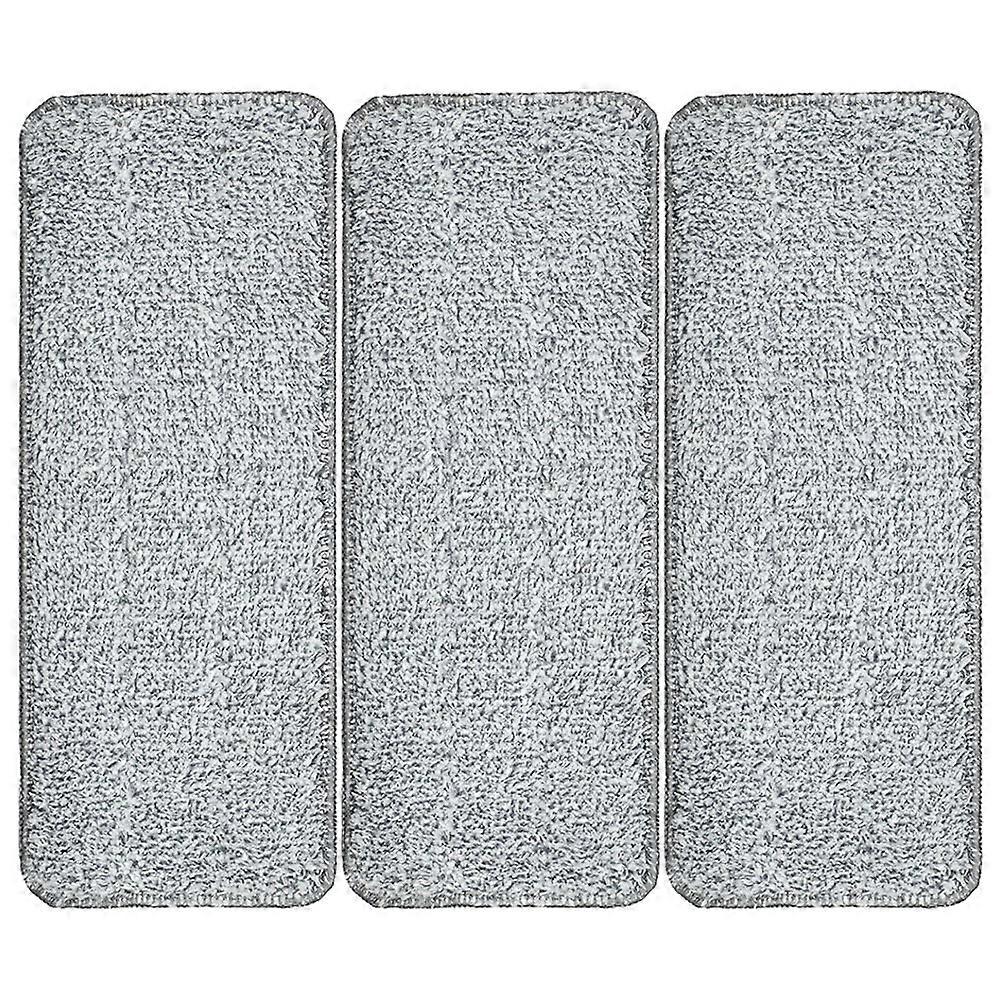 3pcs Replacement Fiber Mop Pads for Efficient Cleaning – Durable, Machine Washable Mop Heads for Home & Office Use