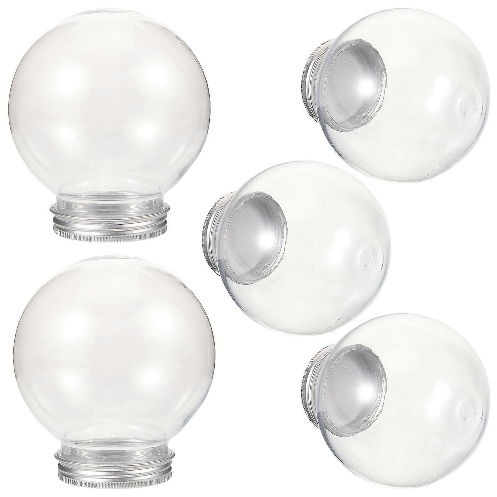 Milk Bottles Reusable Empty Bottles Ball Shape Assorted Color 9.9x9.1cm Sealed to Prevent Leakage 5Pcs